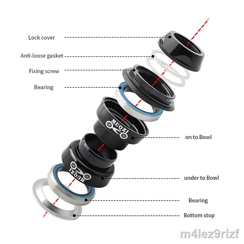 MUQZI 1 18 30mm Bike 1 Inch Headset For 25.4mm Threaded 22.2mm Fork ...
