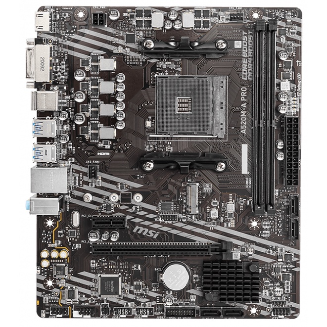 MAINBOARD (เมนบอร์ด) AM4 MSI A520M-A PRO ประกัน 3 ปี