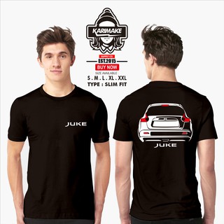 เสื้อยืดผ้าฝ้ายพิมพ์ลายแฟชั่น เสื้อยืด ลายรถยนต์ Nissan Juke REAR