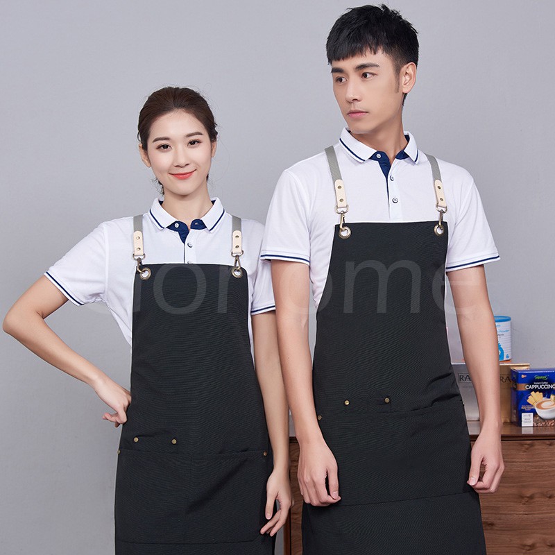 ผ้ากันเปื้อนทำอาหาร  ผ้าแคนวาส  เกรด Premium
