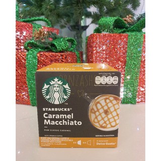 STARBUCKS® CARAMEL MACCHIATO กาแฟชนิดแคปซูลของ STARBUCKS® ใช้สำหรับเครื่องชงกาแฟ Dolce Gusto ทุกรุ่น