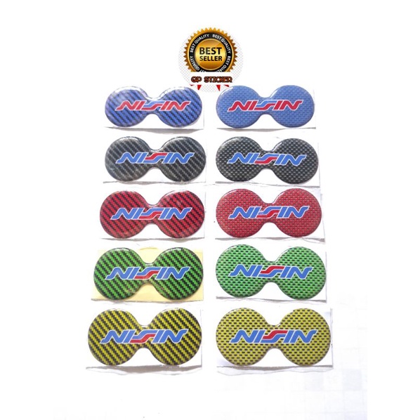 BEST QUALITY LARGE NISSIN MOTORCYCLE CALIPER RAISED EMBLEM