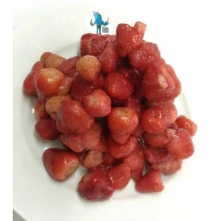 สตอเบอร์รี่ สตรอว์เบอร์รีแช่แข็ง 1 กก. แบรนด์ Veggie Choice(เวจจี้ ชอยซ์) ทำขนม ปั่นน้ำผลไม้
