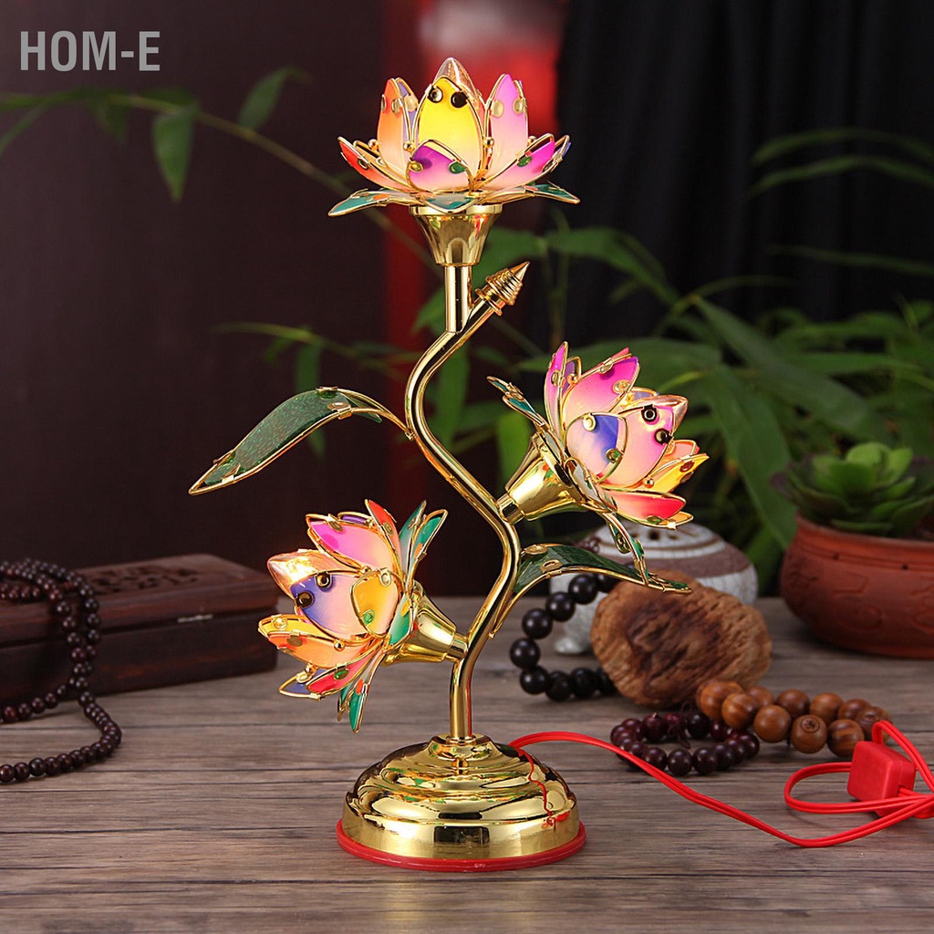 Hom-E โคมไฟดอกบัวไฟฟ้า พลาสติก ทนต่อการเสียดสี สําหรับบ้าน