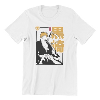 ผู้ชาย &amp;#39;s เสื้อยืดลําลอง แขนสั้น พิมพ์ลาย Bleach Ichigo Games สีขาว สไตล์ฮิปฮอป ฮาราจูกุ สตรีท สําหรับผู้ชาย