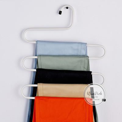 ไม้แขวนกางเกง 🎀 แขวนได้ทั้ง ผ้าพันคอ เนคไท เพิ่มเนื้อที่ในตู้เสื้อผ้าให้สามารถแขวนเสื้อผ้า kp99
