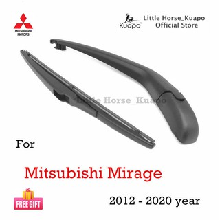 Kuapo ชุดปัดน้ำฝน ด้านหลัง มิตซูบิซิ มิรา/มิราช Mitsubishi Mirage 2012 ถึงตอนนี้ ที่ปัดน้ำฝน กระจก หลัง (ก้าน/แขน + ใบ ปัดน้ำฝน) มิตซูบิชิมิราจ