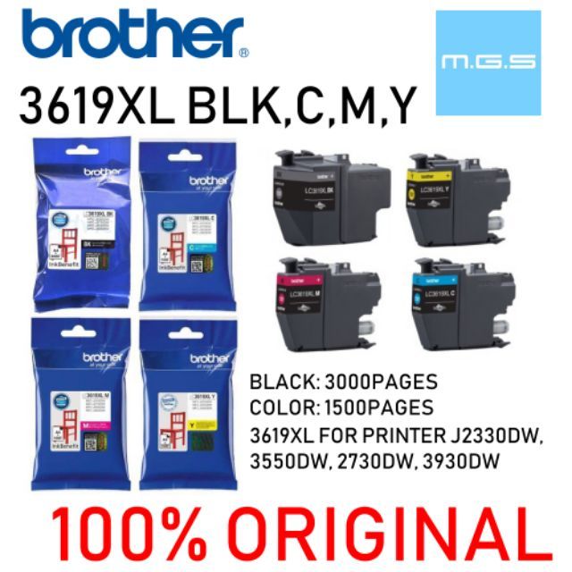 ORIGINAL BROTHER LC-3619XL 3619XL LC3619 LC3619XL LC3617XL 3617XL ...