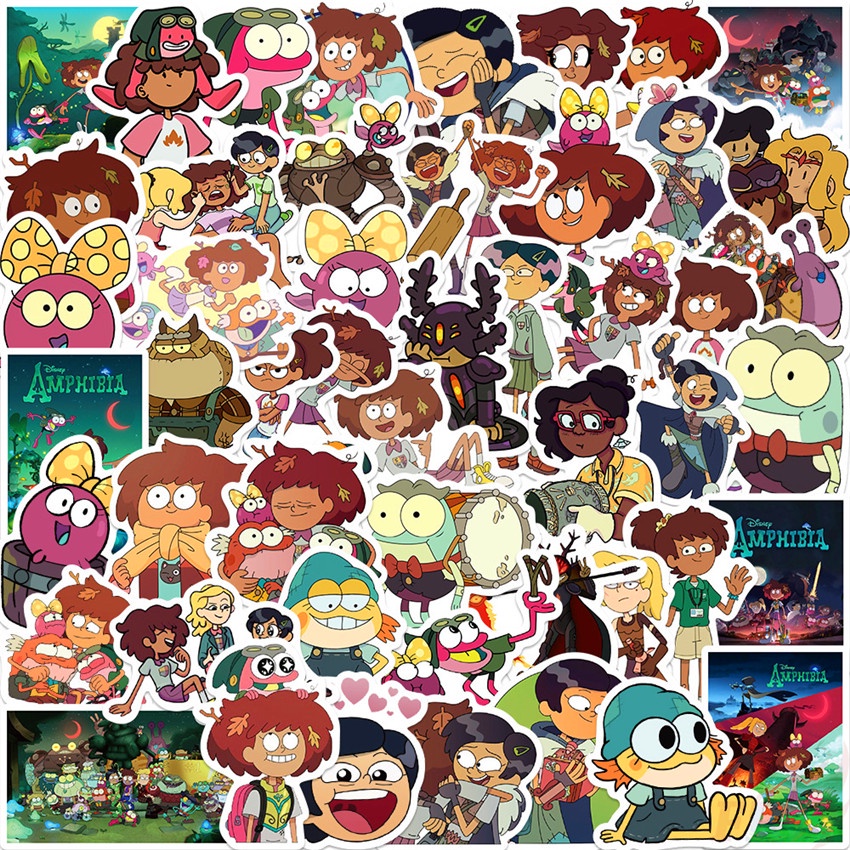 Amphibia Series 01 Stickers 50Pcs/Set DIY Fashion Waterproof Decals Doodle Stickers