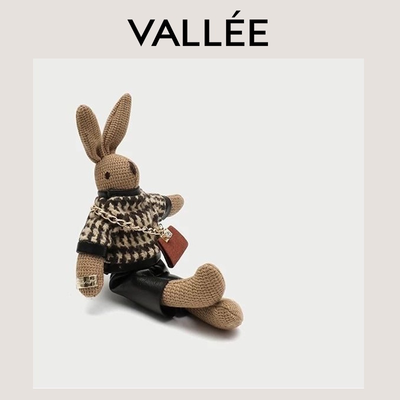 [VALLEE] อุปกรณ์เสริมกระเป๋า กระต่ายตุ๊กตาพวงกุญแจ โซ่ เครื่องประดับ ของขวัญน่ารัก สไตล์ญี่ปุ่น