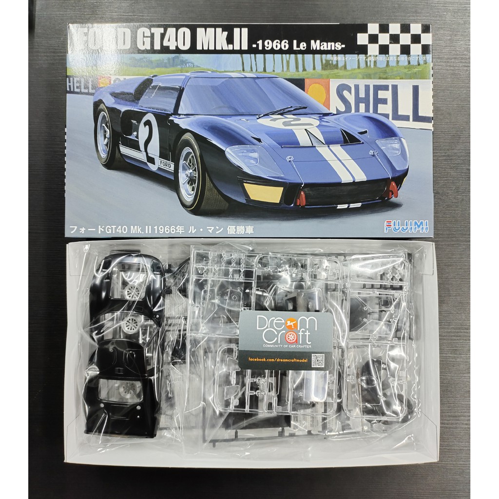 FUJIMI 1/24 Ford GT40 Mk-II `66 LeMans Winner (โมเดลรถยนต์ Model DreamCraft)