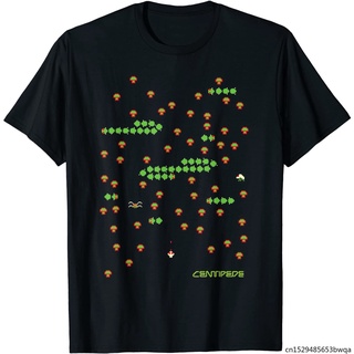 เสื้อยืดพิมพ์ลาย 8-Bit Centipede Arcade Game แฟชั่นสําหรับผู้ชาย