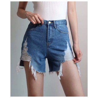 6833 (copy zara) Denim Short Pant กางเกงแฟชั่น