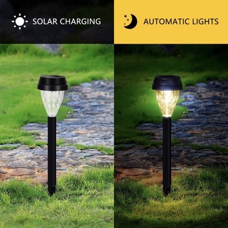 โคมไฟโซล่าปักดินทางเดิน ไฟติดนาน 8-12 ชม. Solar  Outdoor Parthway Light