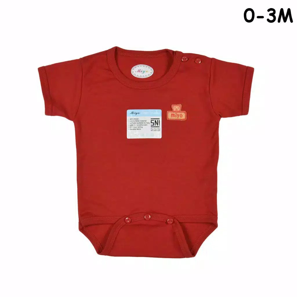 MERAH 1 ชิ้น MIYO TRIANGLE JEMPER RED 0-3 MONTHS