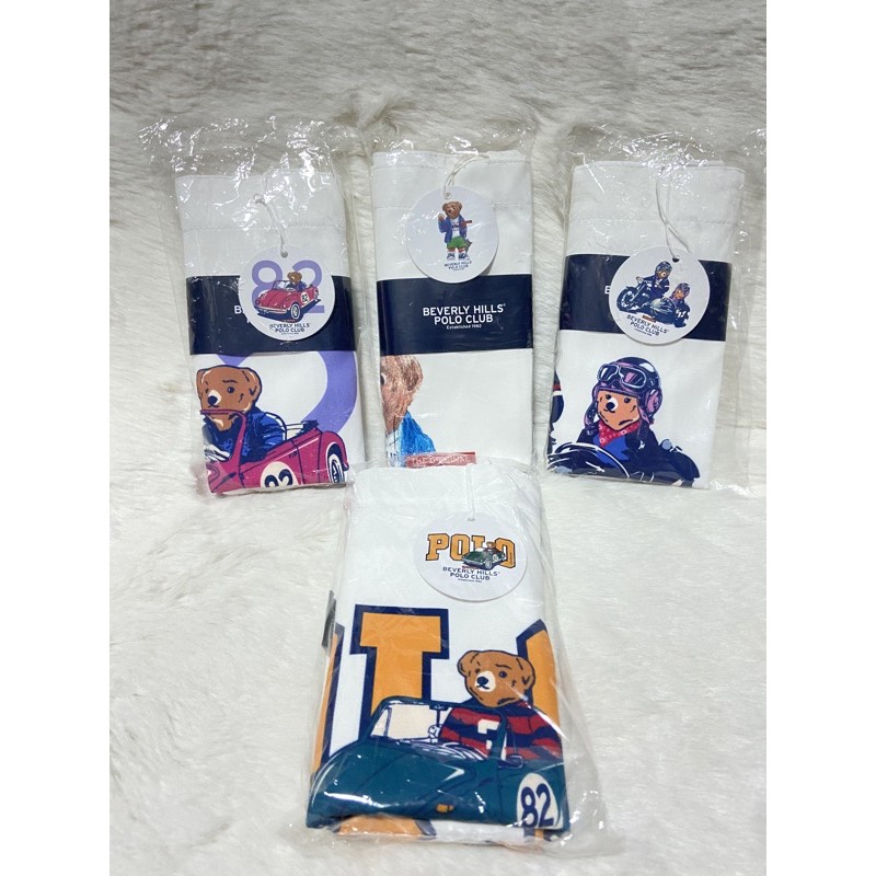 Update  2025มีลายใหม่ กระเป๋าผ้า classic 🐻 bear Beverly Hills polo club