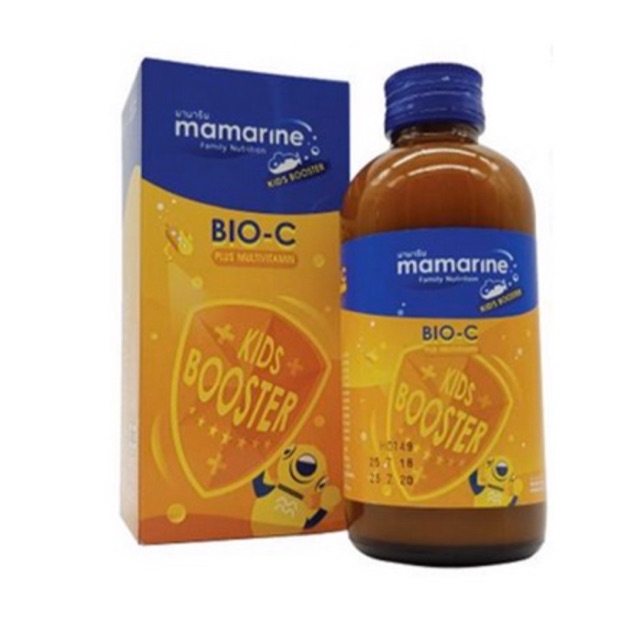 Mamarine Bio-C Plus Multivitamin (120mL) ต้านไข้หวัดและอาการภูมิแพ้