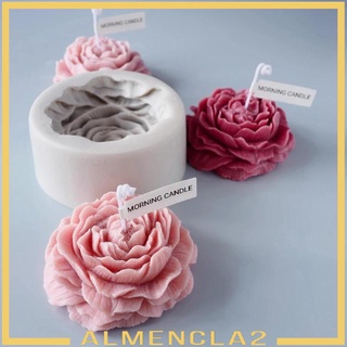 [Almencla2] แม่พิมพ์เทียนหอมอโรมา รูปดอกไม้ 3D สําหรับทําเทียน งานหัตถกรรม