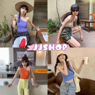 JJ Shop​💜​พร้อมส่ง  เสื้อกล้ามไหมพรม ดีเทลผ้าร่องเล็กใส่สบายยืดตามตัว สีน่ารักมาก "9A68"