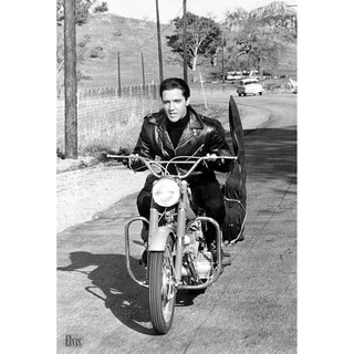 โปสเตอร์ รูปถ่าย ราชา ร็อก เอลวิส เพรสลีย์ Elvis Presley POSTER 23”x34” American Singer King of Rock and Roll V7