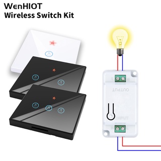 สมาร์ทสวิทช์สัมผัสสวิทช์ไร้สายสวิตช์ชุดสวิตช์ Retrofit ติดผนัง