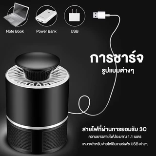 เครื่องดักยุง แบบ LED ที่ดักยุงและแมลง Mosquito killer มี 2 สี