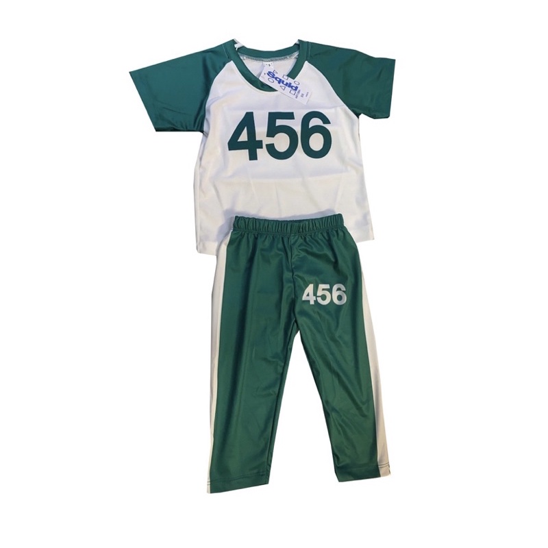 ชุดผู้เล่น Squid Game หมายเลข456 ของเด็ก