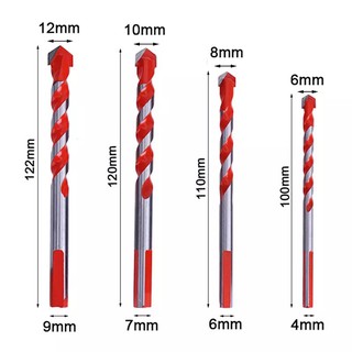 ดอกเจาะ 6-12 มม ยกแพ็ค เจาะสว่าน เจาะ กระเบื้อง ไม้ เหล็ก กระจก