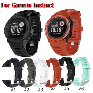 สายรัดสายนาฬิกาซิลิโคนสำหรับ Garmin instinct strong outdoor smart watch straps band