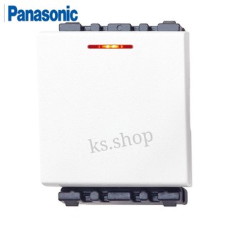 PANASONIC รุ่น อินิชีโอ สวิตซ์ทางเดียว หน้ากลาง ปิดมีไฟ WEGN 5561