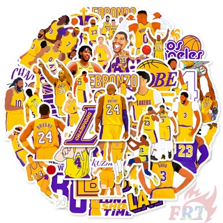 ❉ สติกเกอร์ Los Angeles Lakers NBA Teams Series 02 สําหรับติดตกแต่ง ❉ สติกเกอร์แฟชั่น ลายบาสเก็ตบอล กันน้ํา DIY 50 ชิ้น/ชุด