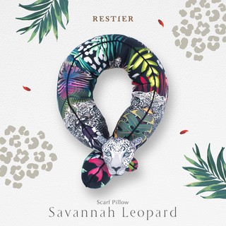 หมอนรองคอซาวันน่า เลพพาร์ด RESTIER SCARF PILLOW - SAVANNAH LEOPARD