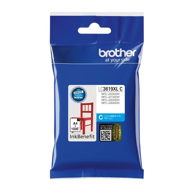 หมึกพิมพ์อิงค์เจ็ท Brother LC-3619XL สีดำ/สีฟ้า/สีชมพู/สีเหลือง