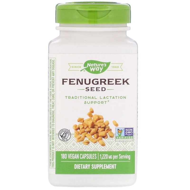 American Nature s Way Fenugreek Fenugreek Seeds Naturally Milk 180 Capsules