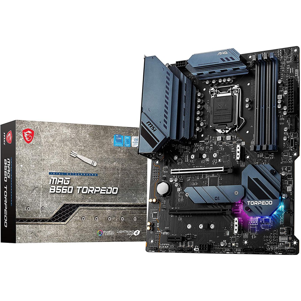 MSI MAG B560 TORPEDO ATX Gaming Motherboard (10 th/11th Gen Intel Core, LGA 1200 Socket, DDR4