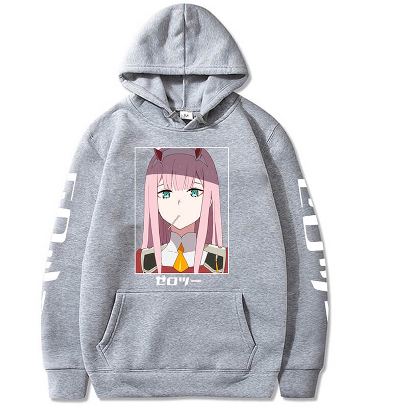 Anime Hoodie Darling in the Franxx Harajuku Zero TWO Beautiful Girl Printed Sweatshirt Men/Women Autumn Loose Long Sleev #4