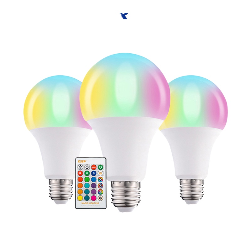 ∈♂✸RGB LED Bulb E27 5W 10W 15W 110V-220V Lights RGB Lamp Changeable Colorful RGBW LED Lamp