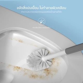 Randy ที่ปั๊มชักโครก ยางปั๊ม 2IN1 แปรงขัดส้วม ตกแต่งได้ แปรงล้างห้องน้ำ ไม้ขัดส้วม แปรงขัดห้องน้ำ ที่ขัดห้อง