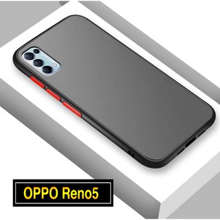 พร้อมส่ง Case OPPO Reno 5 5G เคสกันกระแทก ปุ่มสีผิวด้าน ขอบนิ่มหลังแข็ง เคสโทรศัพท์ ออฟโป้ Oppo Reno5 [ ส่งจากไทย ]