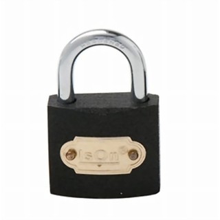 ISEO by ISON padlock แม่กุญแจสปริง แกน3หุน 50มม.(สีดำ)