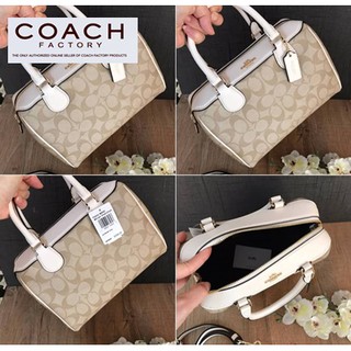 แท้💯% กระเป๋าสะพาย Brand : COACH BENNETT IN SIGNATURE (มีหมุด)