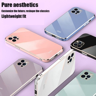 เคสโทรศัพท์มือถือ TPU นิ่ม ขอบตรง เคลือบเงา 6D สีแคนดี้ หรูหรา สําหรับ Motorola Moto G9 G8 Power Lite Plus Play