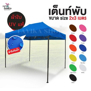 D-Star เต็นท์พับ ผ้าใบ UV แท้ 2x3 เมตร เต็นท์ขายของ เต็นท์บังแดด หลังคารถ เต็นท์จอดรถ เต็นท์พับ เต็นท์สนาม เต็นท์ตลาดนัด