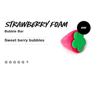 (ของใหม่) Lush Strawberry Foam Bubble Bar 75g