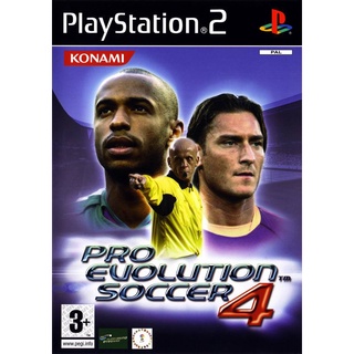 Pro Evolution Soccer 4 PS2 แผ่นเกมส์ps2 PES2004 แผ่นไรท์ เกมเพทู เกมps2 เกมบอลวินนิ่งpes4 ps2