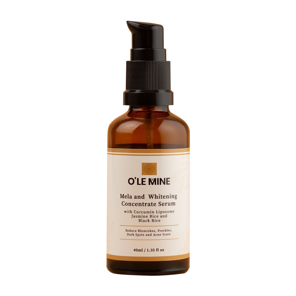 Olemine serum เซรั่มเนื้อสีเหลืองเข้มข้น ลดเลือนฝ้า กระ จุดด่างดำ ลดสิว ผิวติดสาร สูตรอ่อนโยน ขนาด 40 ml โอเลอมายน์