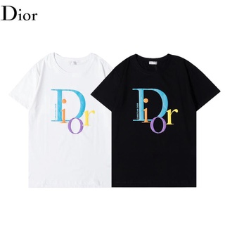 เสื้อยืดสีขาวผู้ชาย เสื้อคู่วินเทจ เสื้อคู่ - Dio แฟชั่นพิมพ์ผ้าฝ้าย Unisex เสื้อยืดแขนสั้น เสื้อคู่