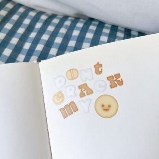 smore alphabet sticker | สติ๊กเกอร์ไดคัท | mmheartstore