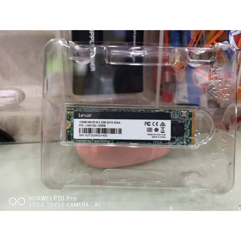 128GB. SSD M. 2 SATA มือสอง​สภาพ​ดี​ประกัน​ยาวๆ  10/2023  โดย Advice  
128 GB SSD M.2 LEXAR NM100-12