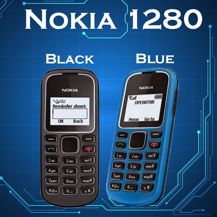 มือถือทรู J2Prime โทรศัพท์มือถือโนเกียปุ่มกด NOKIA PHONE1280  (ฟ้า)  รุ่นใหม่ 2020 รองรับภาษาไทย